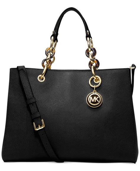 michael michael kors cynthia medium saffiano leather satchel|Michael Kors saffiano wallet black.